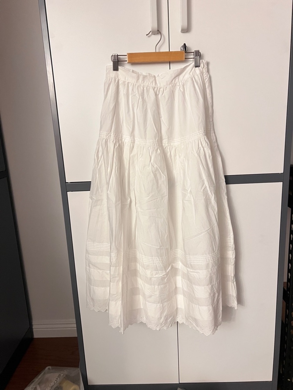 Doen Sebastiane Tiered Cotton Maxi Skirt, S - Picture 12 of 13